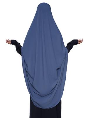 women's salafi/maftha/hijab/makhna/prayer hijab grey-XL 3