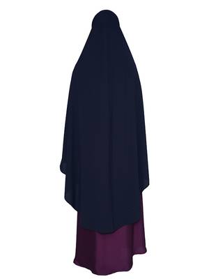 women's salafi/maftha/hijab/makhna/prayer hijab Navy-XL 4
