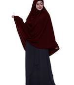 women's salafi/maftha/hijab/makhna/prayer hijab maroon -XL