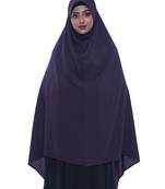 women's salafi/maftha/hijab/makhna/prayer hijab Darkpurple  -XL