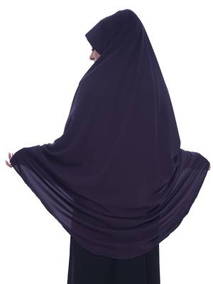 women's salafi/maftha/hijab/makhna/prayer hijab Darkpurple  -XL 3