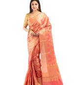 Bunkaari India Women Silk Blend Banarasi Zari saree