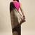 Coffee Brown & Gold-Coloured Silk Blend Woven Design Banarasi Saree