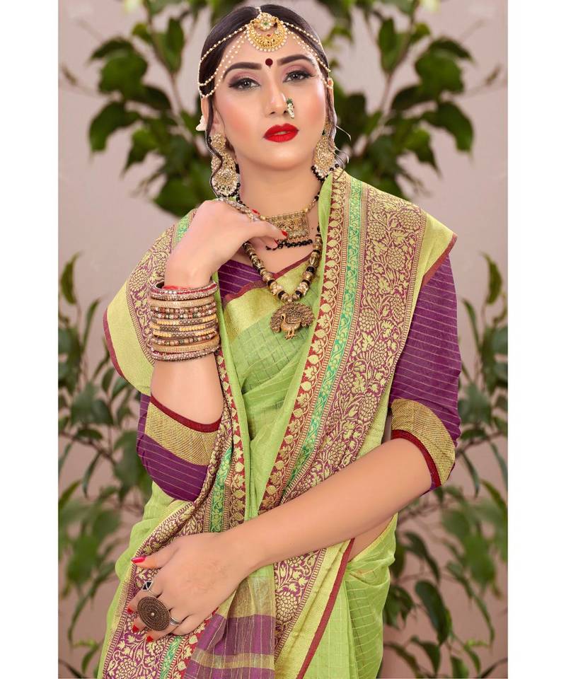 purple cotton sarees