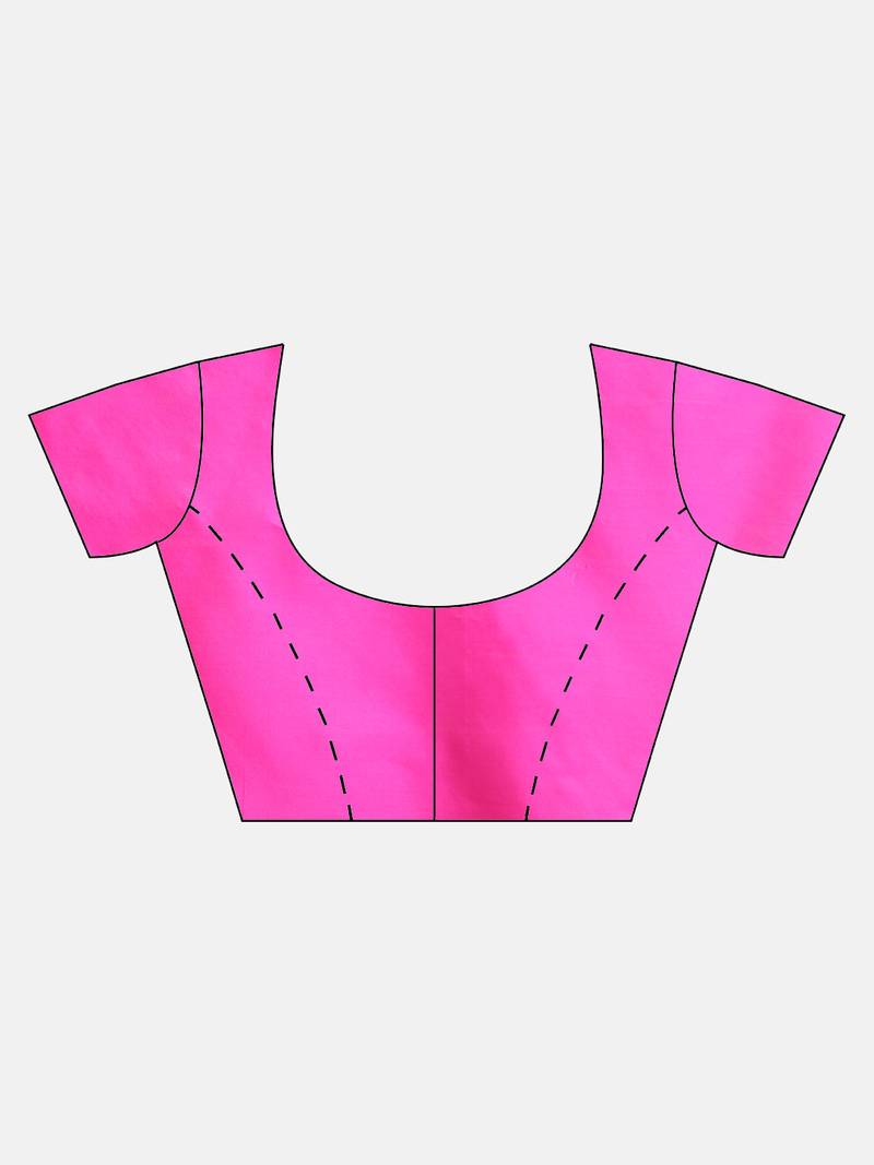 Orange Coloured Trendy Dhakai Jamdani Cotton Silk Saree