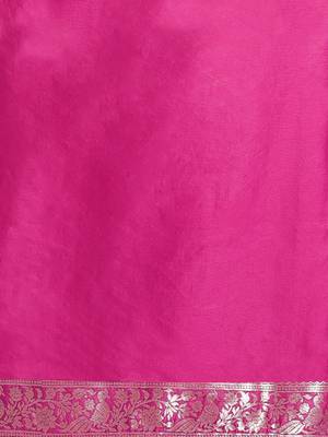 Blue & Golden Woven Design Banarasi Saree 5