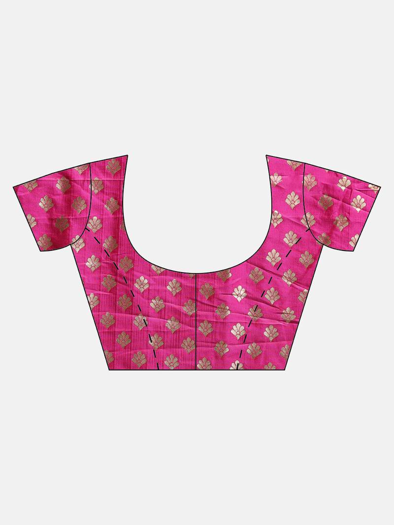 Wine New Soft Silk Banarasi Round Lotus Kesari Paithani Saree