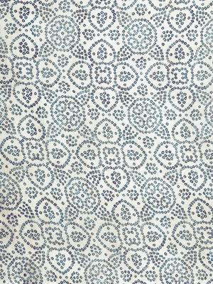 White & Blue Linen Blend Printed Bandhani Saree 3