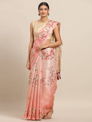 New Maheswari Silk Flower Digital Print Soft Silk Saree 1