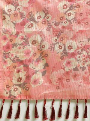 New Maheswari Silk Flower Digital Print Soft Silk Saree 4