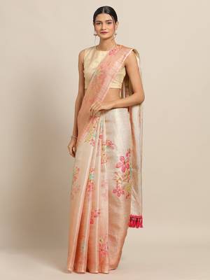 New Maheswari Silk Flower Digital Print Soft Silk Saree 1
