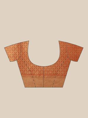 Pink & Golden Woven Design Patola Saree 5