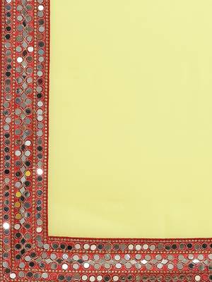 Yellow Solid Saree 4