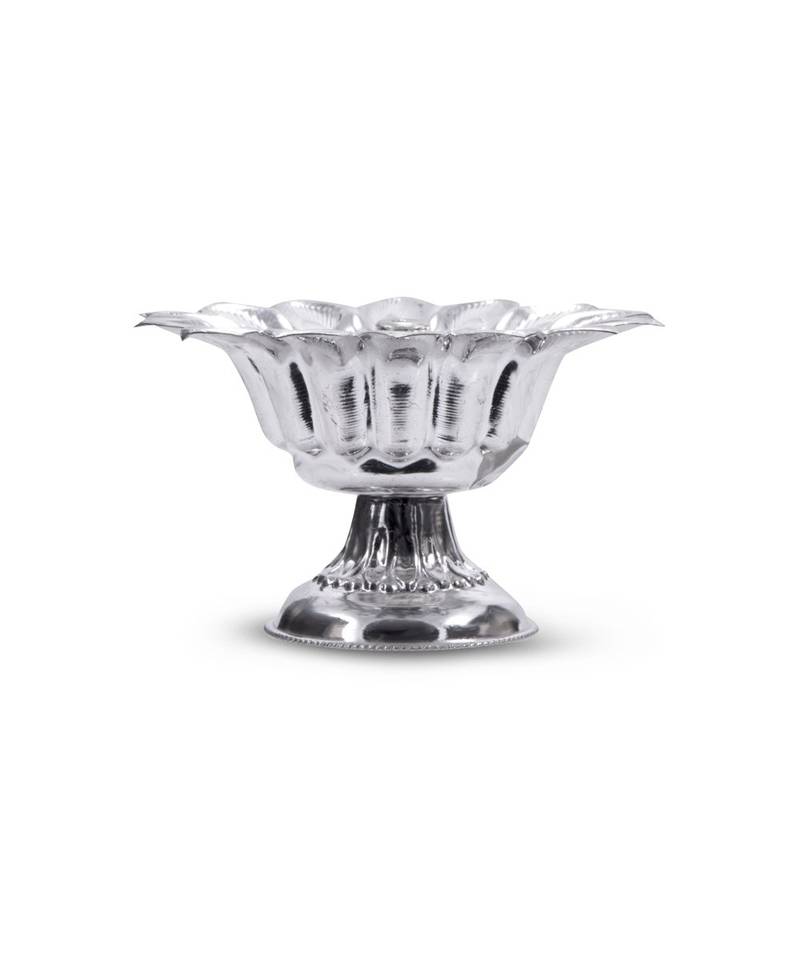 Serenity Akhand Silver Diya Lamp-MJD008