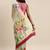Off-White & Pink Pure Silk Floral Printed Saree