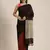 Black Plain Cotton Handloom Sarees With Blouse