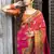 Dark pink Weaving Silk Traditional Patola Saree