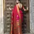 Dark pink Weaving Silk Traditional Patola Saree