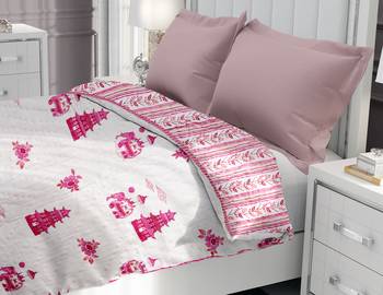 TEXSTYLERS Cotton Reversible Winter Block Print Jaipuri Single Bed Quilt With Filling(Pack of 2) 2