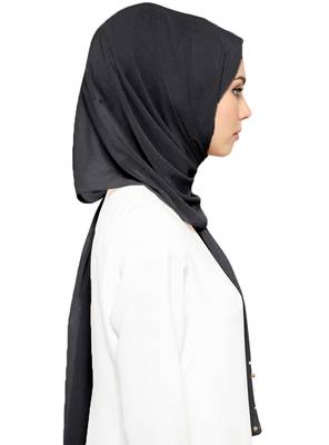 JSDC Outdoor Wear Georgette 2 Meter Pearl Work Daily Hijab Scarf For Women 4