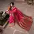 Dark pink Weaving Silk Traditional Patola Saree