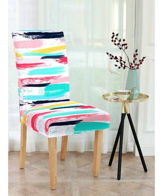 Cortina  Multicolor Elastic Chair Cover/Stretchable Removable & Washable 1