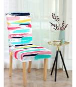 Cortina  Multicolor Elastic Chair Cover/Stretchable Removable & Washable