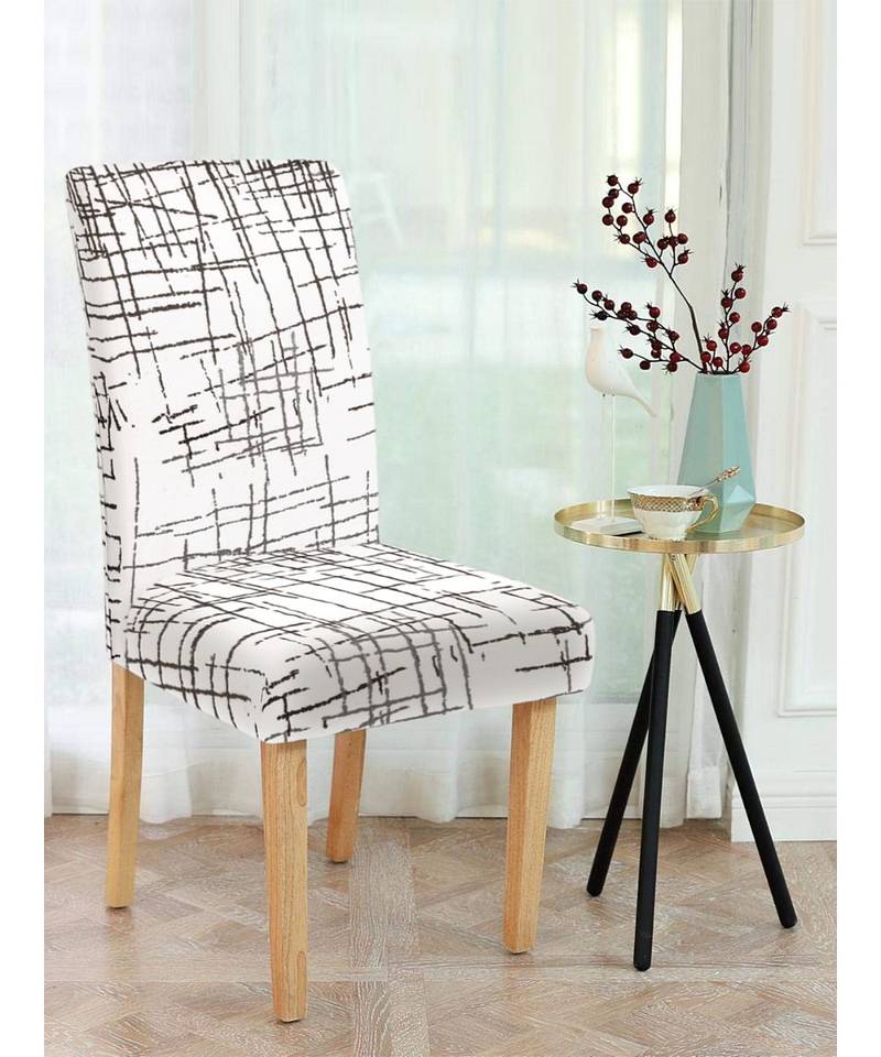 Cortina  Multicolor Elastic Chair Cover/Stretchable Removable & Washable