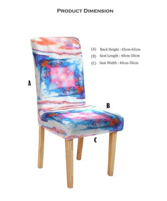 Cortina  Multicolor Elastic Chair Cover/Stretchable Removable & Washable 2
