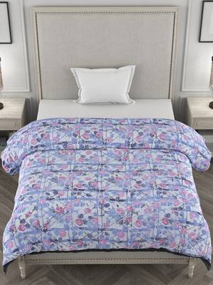ROSARA HOME Floral Printed Polycotton Single Dohar(Navy Blue) 5