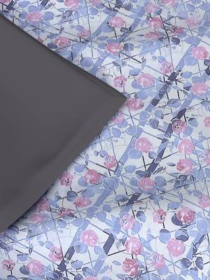 ROSARA HOME Floral Printed Polycotton Double Dohar(Navy Blue) 4