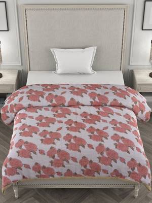 ROSARA HOME Floral Printed Polycotton Single Dohar(Red) 5