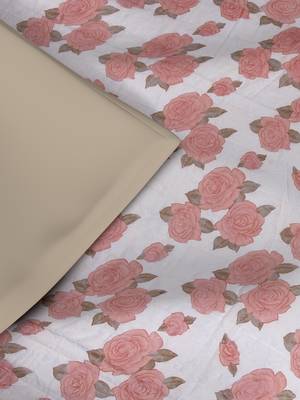 ROSARA HOME Floral Printed Polycotton Double Dohar(Red) 4