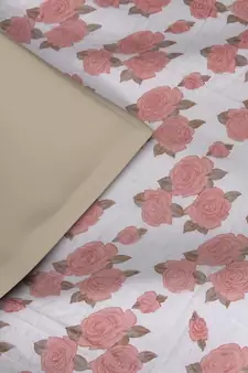 ROSARA HOME Floral Printed Polycotton Double Dohar(Red)