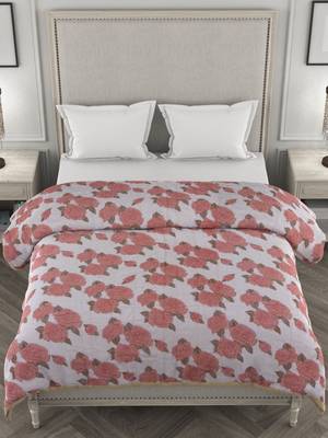 ROSARA HOME Floral Printed Polycotton Double Dohar(Red) 5