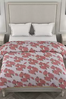 ROSARA HOME Floral Printed Polycotton Double Dohar(Red)