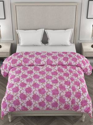 ROSARA HOME Floral Printed Polycotton Double Dohar(Pink) 5