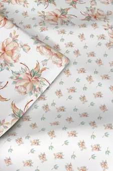 ROSARA HOME Floral Printed Cotton Single Dohar(Orange)