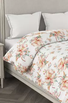 ROSARA HOME Floral Printed Cotton Double Dohar(Orange)
