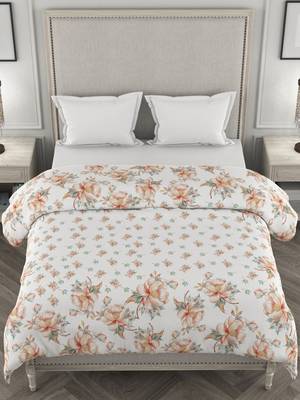 ROSARA HOME Floral Printed Cotton Double Dohar(Orange) 5