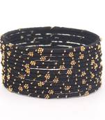 Black bangles-and-bracelets