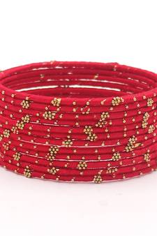 Red bangles-and-bracelets