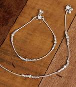 Silver anklets