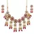 Red Stone Kundan Choker Necklace Set