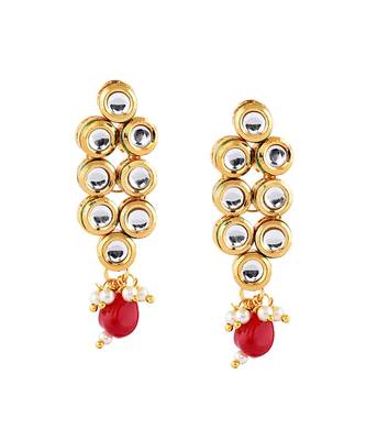 Gold Plated Kundan Necklace Set 4