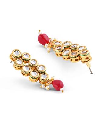 Gold Plated Kundan Necklace Set 5