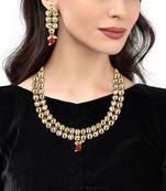 Gold Plated Kundan Necklace Set