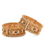 Gold Plated Traditional Kada Set Of 2