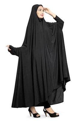 JSDC Daily Wear Plain Viscose Lycra Chaderi Prayer Abaya Burqa for Women 3