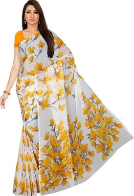 Chitrakshi Light Weight Floral Digital Printed Saree With Blouse Piece 1
